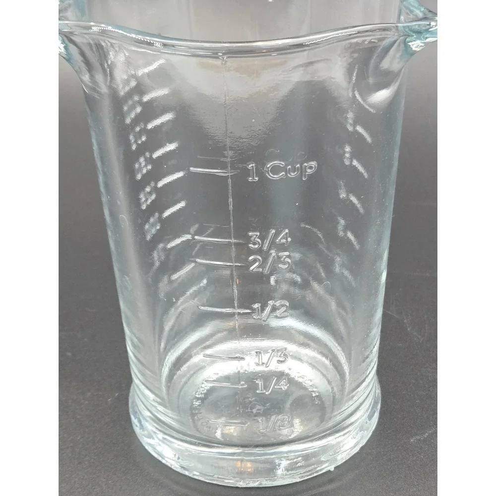 Anchor Hocking 8 Ounce 1 Cup Triple Pour Glass Measuring Cup Clear Made in USA